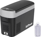 Setpower AB15 12 Volt Refrigerator,16 Quart(15L) Electric Cooler,Portable Car Refrigerator RV Fridge,12v Cooler for Camping,Travel,RV,Vehicles,MPV,SUV,Van;3-Year Warranty (Blue)