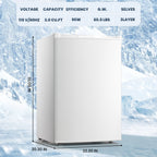 Electactic Upright Freezer, Energy Saving 3.0 Cu.ft Single Door Compact Upright Freezer with Reversible Door(Black)