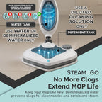 Steam & Go 10-in-1 Steam Cleaner with Detachable Base Steamer Mop Floor Cleaner
