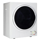 GYM25-78 Compact Portable Household clothes Dryer 1.6cuft with Stainless Steel Drum Black and White 120V MECHANICAL Control ETL Certification