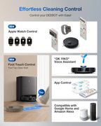 ECOVACS DEEBOT T30S Care Robot Vacuum & Mop - 11000Pa, ZeroTangle, TruEdge Mopping, Self-Emptying, Auto-Mop Lifting