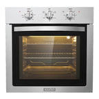 Empava 24 inch Electric Single Wall Oven, Stainless Steel Built-in Wall Oven, Mechanical Knobs Control, 24WOE40L