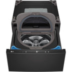 LG WD300CB 1.0 Cu. Ft. SideKick Black Steel Top Load HE Pedestal Washer