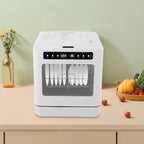 White Portable Mini Dishwasher, Countertop Dishwasher, Household Mini Dishwasher for Homes, Apartments