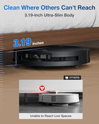 ECOVACS DEEBOT T50 PRO Omni Robot Vacuum and Mop, 3.19�� Ultra-Slim, 15,000Pa Suction