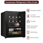 Ktaxon 18 Bottle Compressor Wine Cooler Freestanding Wine Fridge, Fast Cooling, Low Noise
