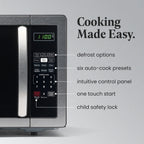 Farberware 1.1 Cu. Ft. 1000-Watt Compact Microwave Oven, Black