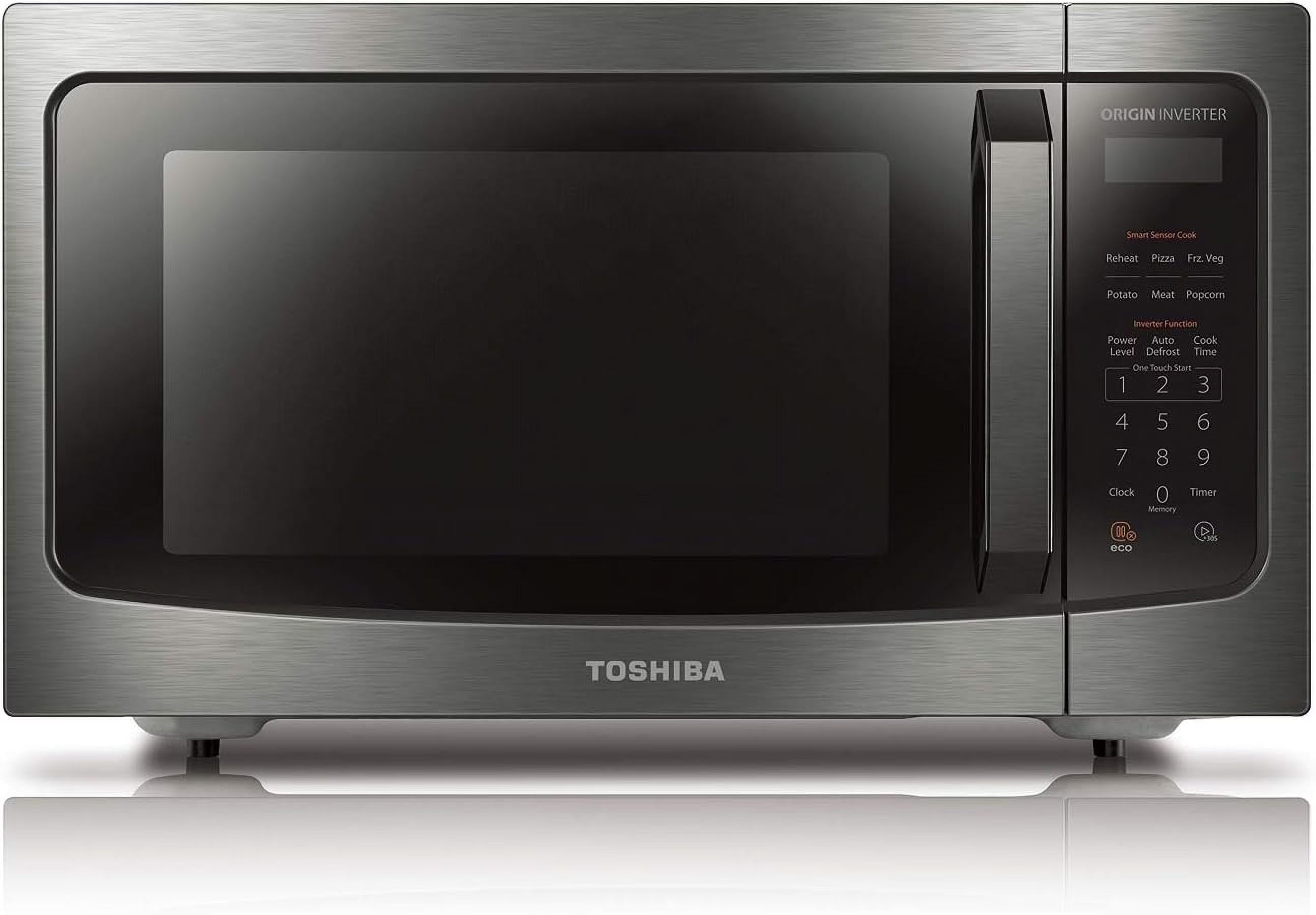 Toshiba 1.2 cu ft Countertop Microwave Ovens in Stainless Steel