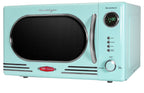 Nostalgia Retro Countertop Microwave Oven - Large 1000-Watt - 1.1 cu ft - 12 Pre-Programmed Cooking Settings - Digital Clock - Kitchen Appliances - Black