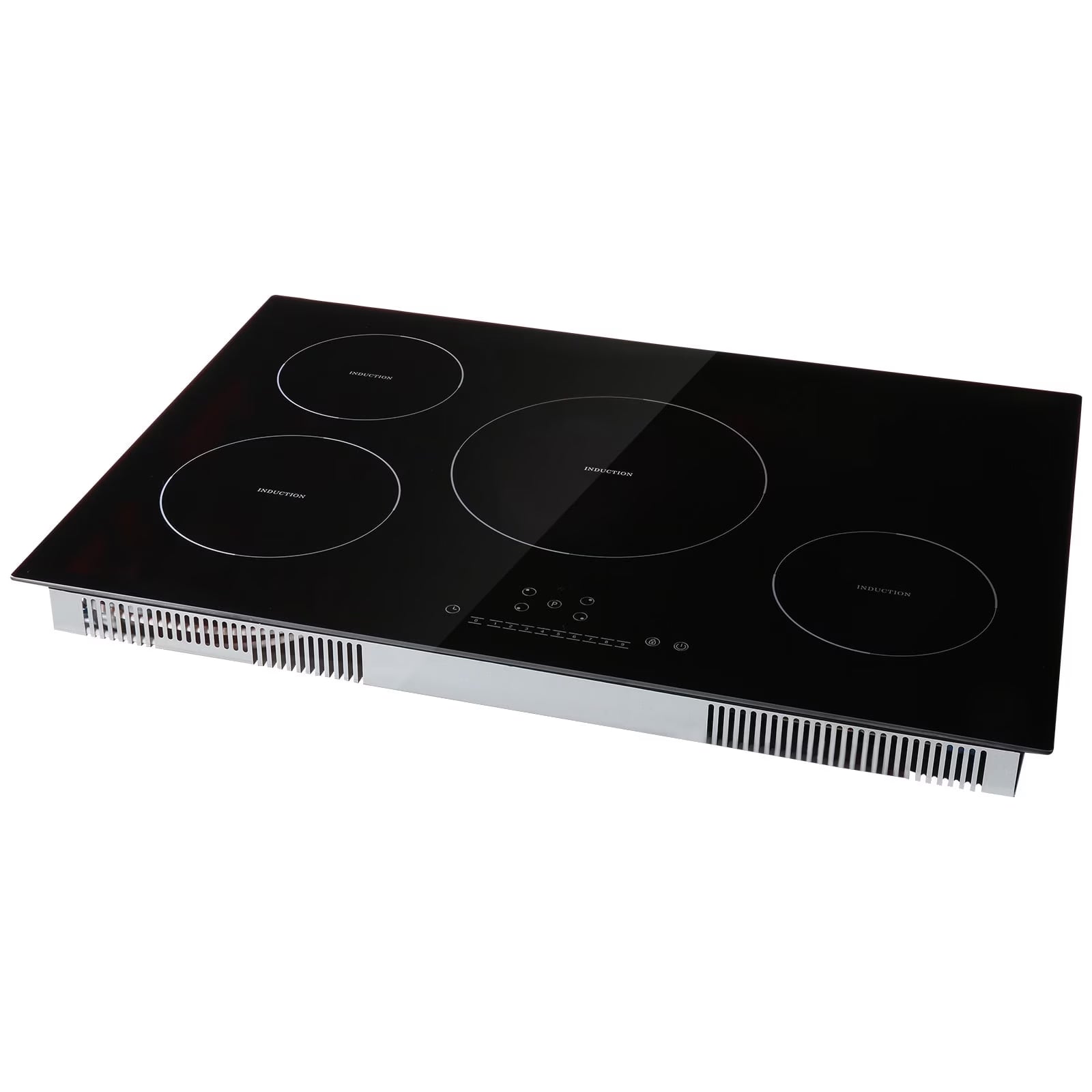KFFKFF 30" Electric Cooktop, 4 Burners 7500W Built-in Electric Stove with Touch Controls, Safety Lock, 9 Temperature Settings 220-240V