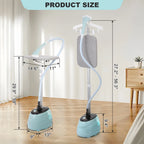 BEAMNOVA Standing Garment Steamer for Clothes, Professional for Home and Business Use Full-Size Clothing Steamer with Hanger & Ironing Board