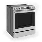 Midea 30-In Slide-In Electric Range with Wi-Fi Connectivity and Fan Convection, Stainless Steel,  MES30S2AST