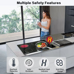 30 inch 4 Burner Built in Electric Ceramic Cooktop 6700W 240V with Hot Surface Indicator Radiation-Free ETL Certified