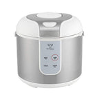 Buffalo Classic Rice Cooker with Clad Stainless Steel Inner Pot - Electric Rice Cooker for White/Brown Rice, Grain - Easy-to-clean, Non-Toxic & Non-Stick, Auto Warmer (5 Cup)