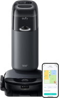 eufy S1 Robot Vacuum and Mop, All-in-One Station, Always Clean Mop, 8,000 Pa Suction, Hot Water Mop Washing, Self-Drying