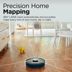 Shark PowerDetect? Self-Empty Robot Vacuum with NeverStuck & Detect Technologies, Auto Deep-Clean Carpets & Hardfloors, HEPA Bagless Base Neutralizes Odors, for Pet Hair, WiFi, RV2820AE