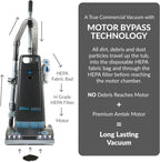 Prolux 8000 Commercial Upright Vacuum with Sealed HEPA Filtration