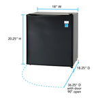 Avanti 1.7?cu. ft.?Compact Refrigerator, in Stainless Steel (AR17T3S)