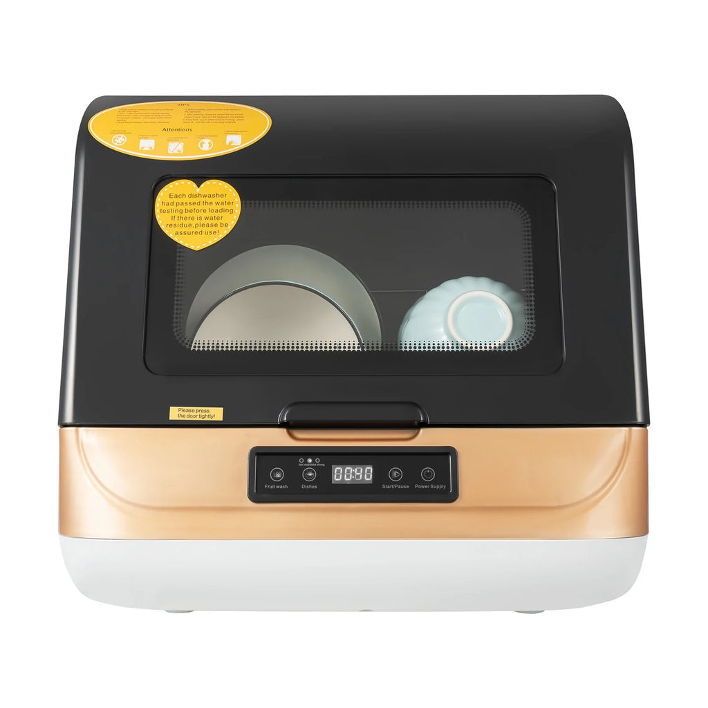 Countertop Dishwasher, 3 Washing Modes, Time-Saving, 800W Compact Dishwasher for Household 110V