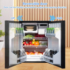 SMAD 3.0 Cu ft RV Car Fridge 85L with Freezer DC 12V/24V Camping  Refrigerator