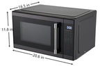 Hamilton Beach 1.1 Cu. Ft. Microwave Oven, Countertop, Black and Stainless Steel