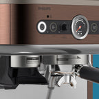 Philips Barista Brew Semi-Automatic Espresso Machine with Milk Frother, Silver Metal