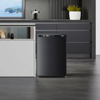 KNDKO 2.6Cu.ft Upright Freezer, Mini Freezer with Reversible Single Door, Removable Shelves, Adjustable Thermostat for Home/Kitchen/Office, Silver