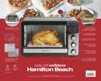 Hamilton Beach Easy View XL Toaster Oven with Sure-Crisp? Air Fry, 1750W, 6 Slice Capacity, 31460