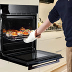 24" Built-In Electric Wall Oven with Air Fryer, 2.5 Cu.Ft Capacity, 8 Baking Modes & Steam Cooking