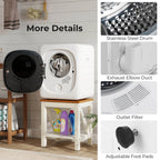 Costway 800W Electric 1.5 cu.ft Compact Drying Machine with Stainless Steel Tub 5 Modes