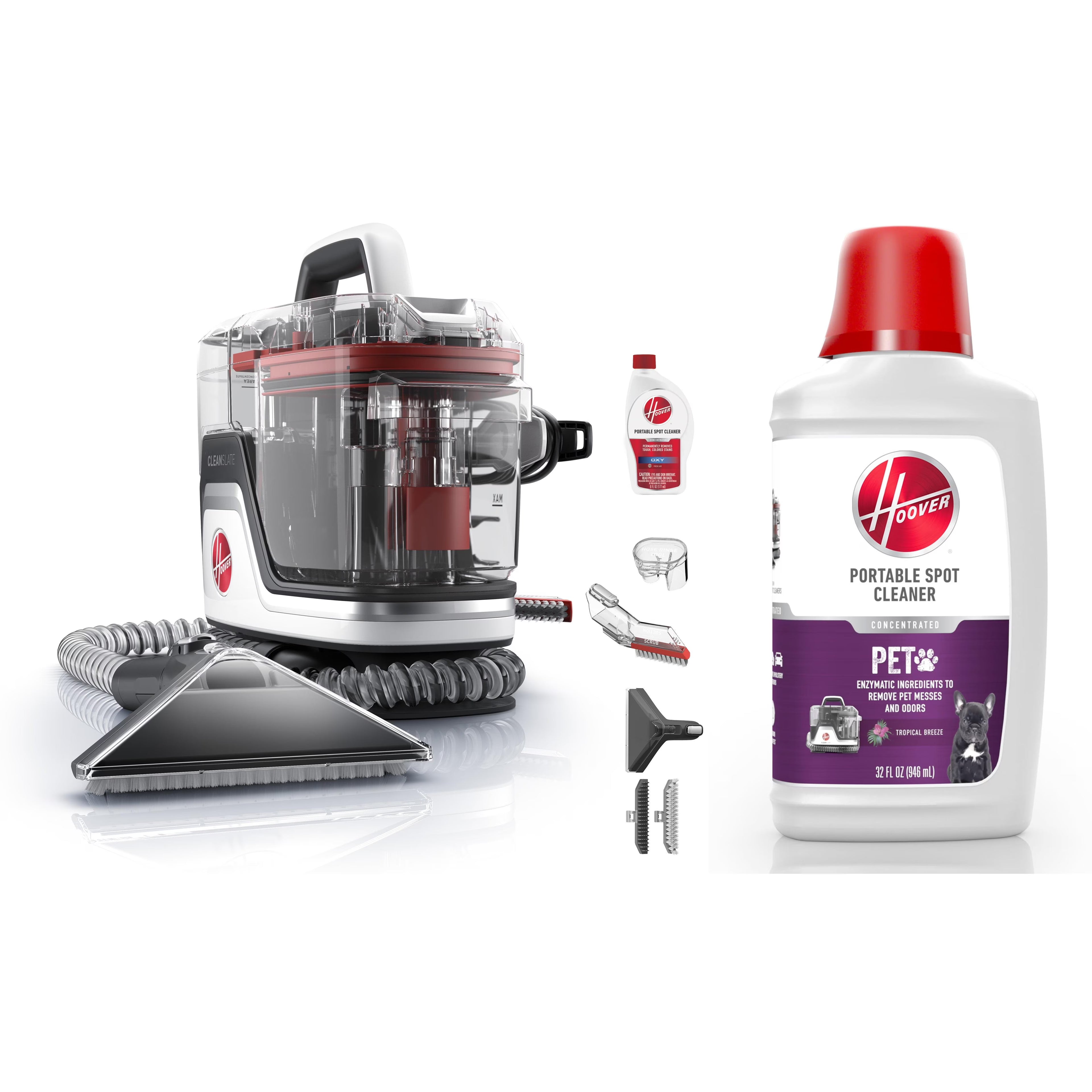 Hoover CleanSlate, Portable Spot Cleaner, for Carpet, Upholstery & Stairs, Pet Stain Removal, Lightweight, FH14010