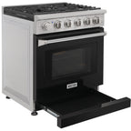 KOSTCH 30-in 5 burners 4.55-cu ft Convection Oven Freestanding Liquid Propane Gas Range ( Stainless steel )