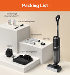 IMAGIC M3 Cordless Vacuum Mop with Self-Cleaning & Hot Air Drying for Hard Floors, Edge Cleaning, 5-in-1 Lightweight