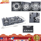 30" Stove Top Gas Cooktop Burner Kitchen Cooking LPG / Propane with 5 Burners