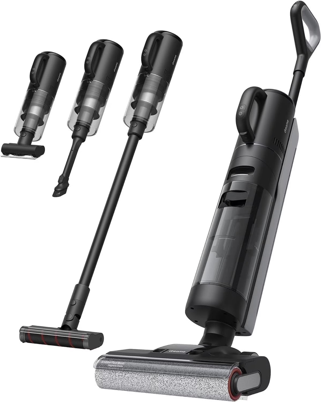 Dreame H12 Pro 900ml, 300W HP Wet Dry Vacuum Cleaner for Hard Floors with Accessories Included