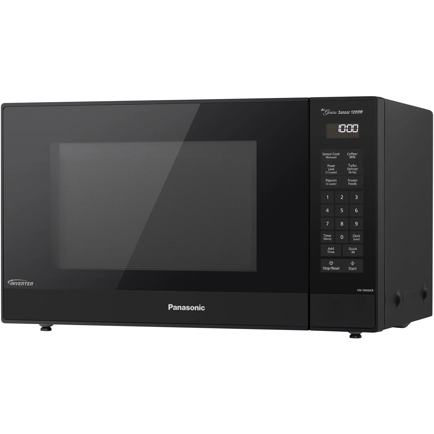 Panasonic 1.2 Cu. Ft. 1200W Genius Sensor Countertop Microwave Oven with Inverter Technology in Black