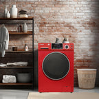 Equator All-in-One Washer Dryer VENTLESS/VENTED PET cycle 1.62cf/15lbs 110V in Merlot