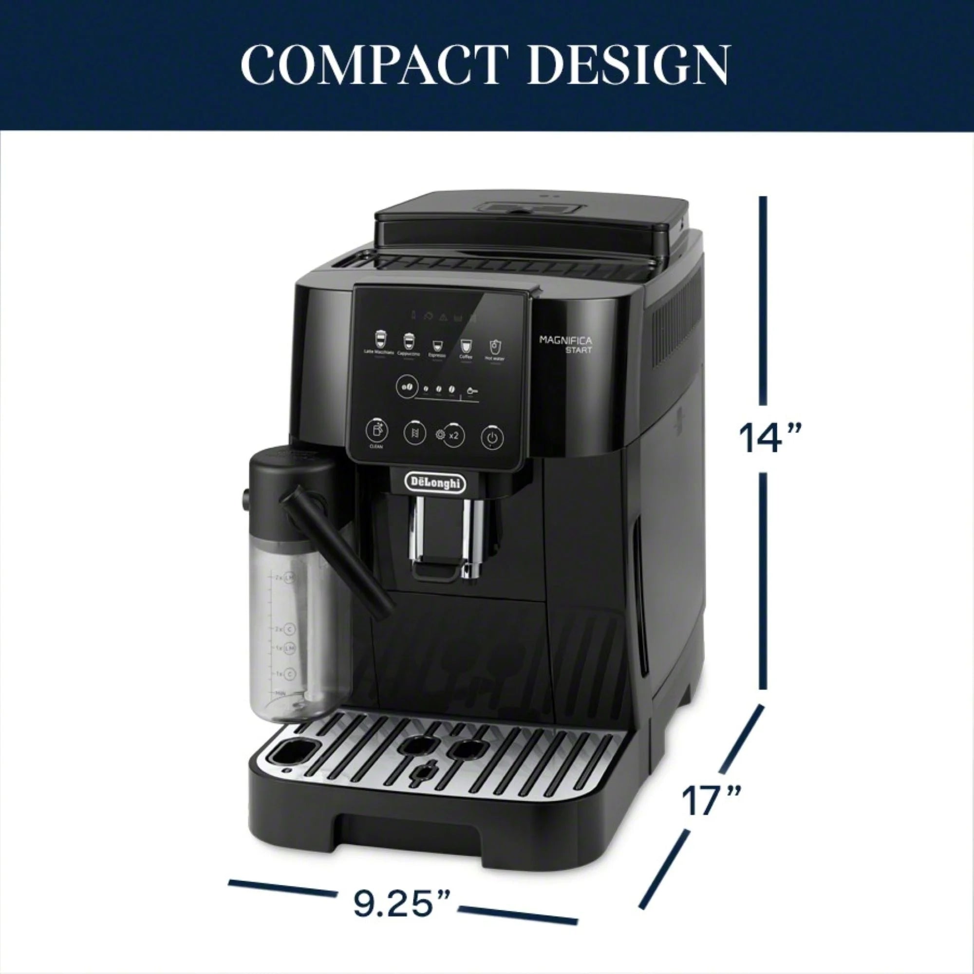 De'Longhi Magnifica Start Fully Automatic Espresso Machine, Black