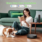 ONSON Robot Vacuum and Mop Combo, 2 in 1 Mopping Robotic Vacuum with Schedule, App/Bluetooth/Voice, Max Suction 2000Pa, Self-Charging Robot Vacuum Cleaner 04