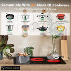 K&H German Designed 5 Burner 30 inch Built-in Electric Stove Top Radiant Ceramic Kitchen Cooktop Touch Control 240V 9000W CE30-8808NF