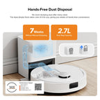 (Upgraded from Q5 Pro)Roborock Q10 X5 Robot Vacuum and Mop, Self-Emptying, Hands-Free Cleaning for up to 7 Weeks, 10,000Pa Suction, Obstacle Avoidance, LiDAR Navigation, No-Go Zones