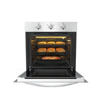 Empava 24 inch Electric Single Wall Oven, Stainless Steel Built-in Wall Oven, Mechanical Knobs Control, 24WOE40L