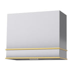 Akicon Range Hood 36 Inch, Ultra Quite Stainless Steel Kitchen Hood, Wall Mount Square Vent Hood with LED Light and Dishwasher-Safe Filters, Hood Vents for Kitchen, 3 Speeds, 600 CFM (AK-HS36HB-SWG)