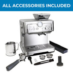 Kenmore Espresso Machine With Grinder & Milk Frother, Stainless Steel