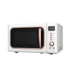 Frigidaire 0.7 Cu. Ft. Retro Countertop Microwave Oven, Black and Gold