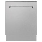ZLINE 24" Tallac Series 3rd Rack Tall Tub Dishwasher in Black Stainless Steel with Stainless Steel Tub, 51dBa (DWV-BS-24)