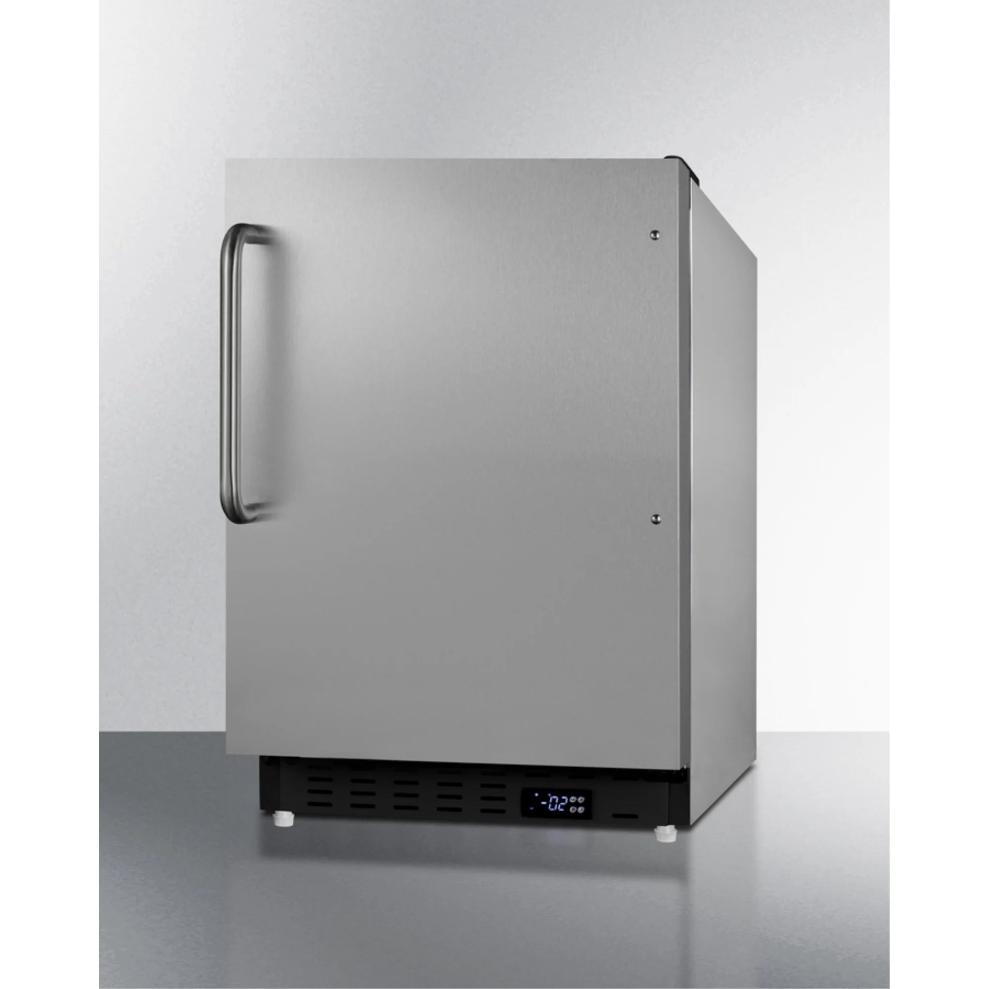 ADA compliant built-in or freestanding 20" wide manual defrost all-freezer for residential use