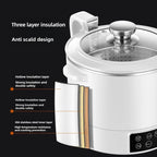 3 L Lifting Sugar Removal Rice Cooker, Low Sugar Rice Cooker with Low Carb Rice Steamer Basket,Speed Adjustable,Touch Control for Family Use