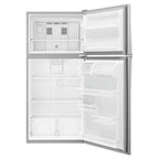 Whirlpool WRT318FZDM: Refrigerador con Congelador Superior de 30 Pulgadas de Ancho - 18 cu. ft - Acero Inoxidable.