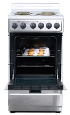 Premium Levella 20" Freestanding Electric Range with 4 Burners and 2.1 Cu. Ft. Oven Capacity